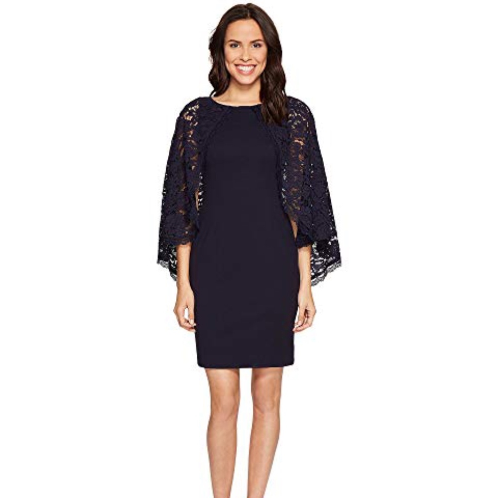 🆕 Adrianna Papell Cape Dress